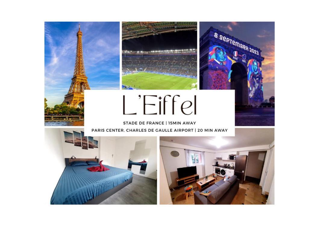 德朗西L'Eiffel - Self Checking, 20Min From Paris公寓 外观 照片